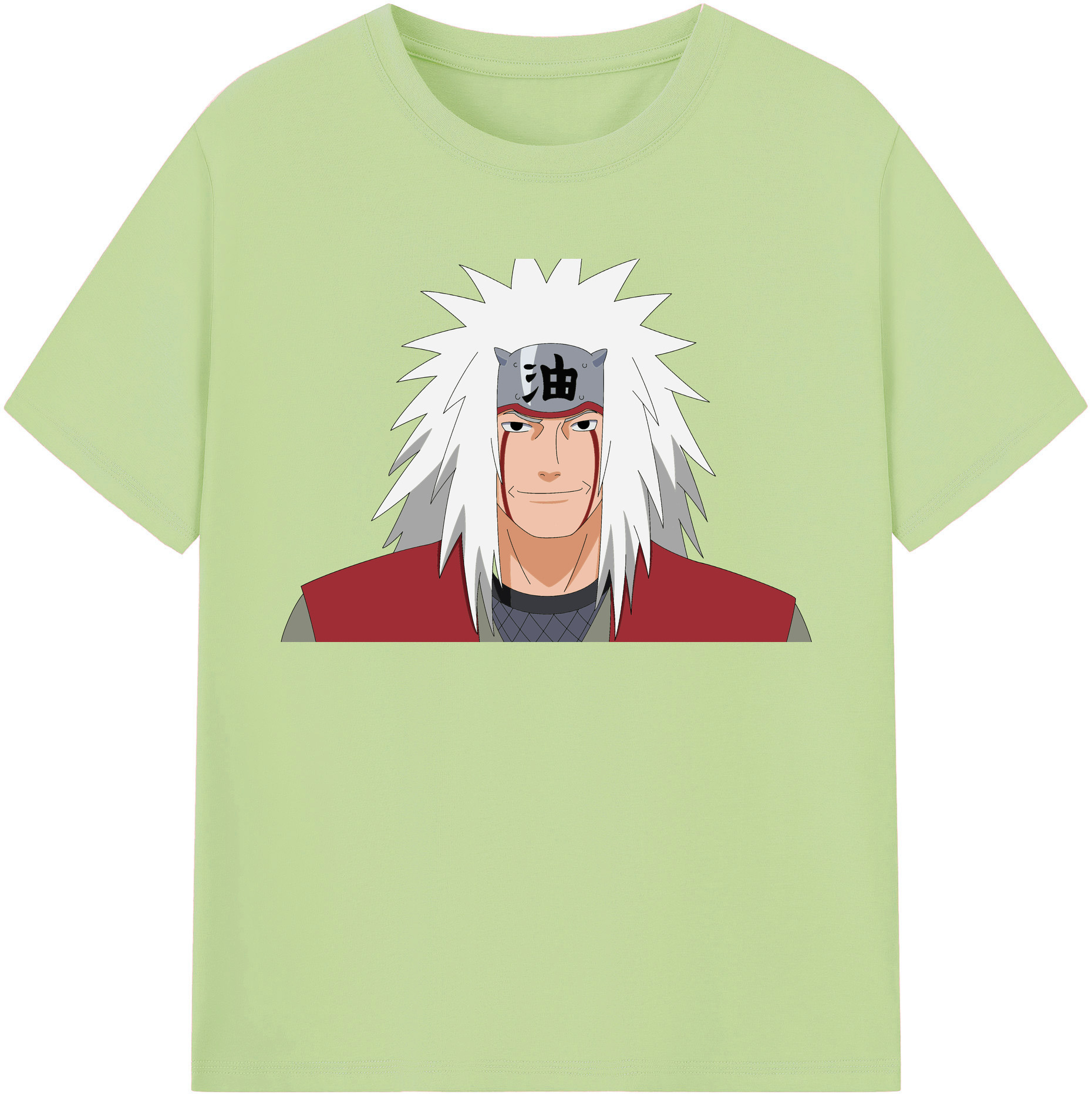 （画像用） NARUTO -ナルト- 自来也（じらいや） Jiraiya 綿100％半袖Tシャツ（フロントプリント）